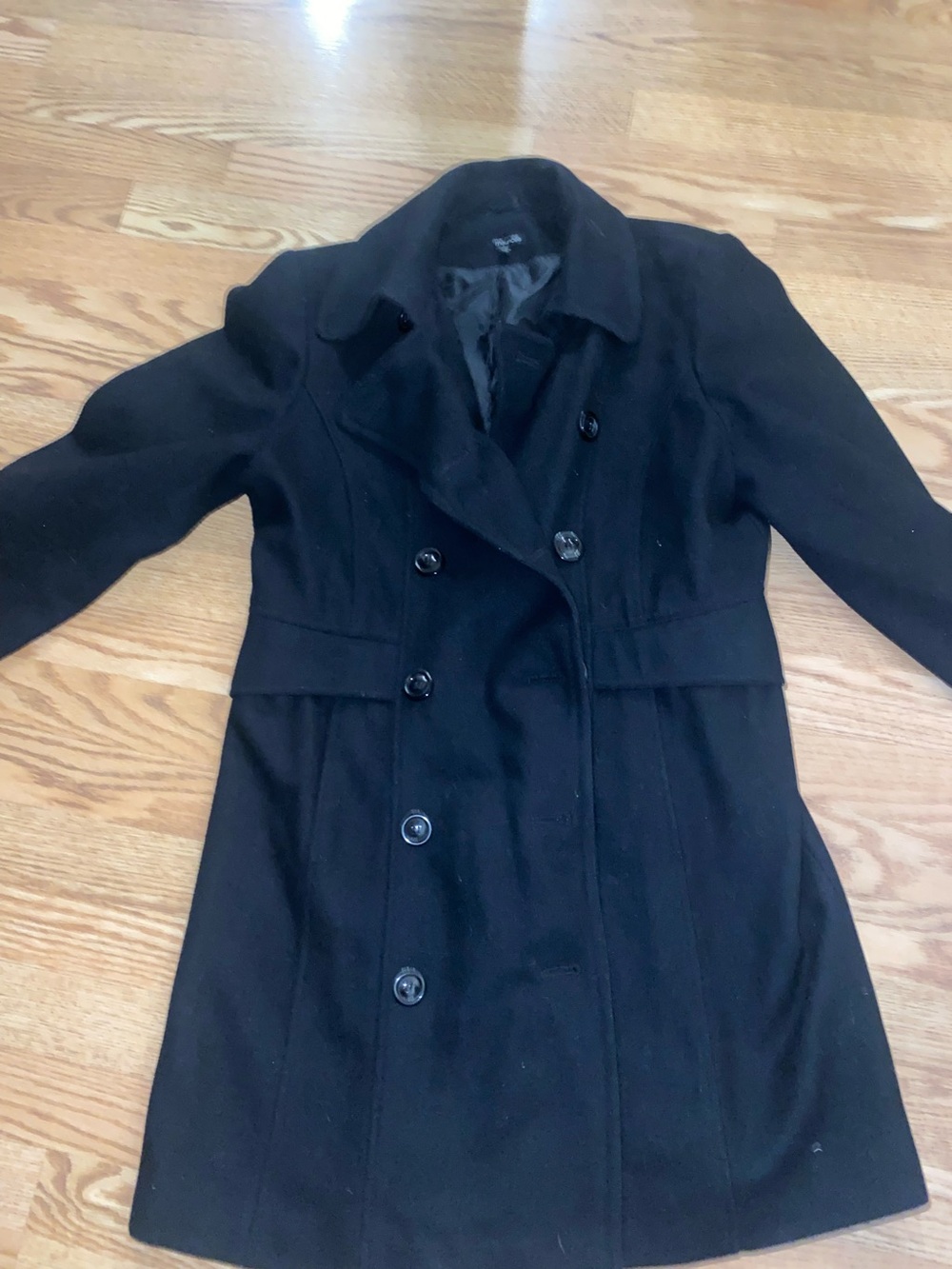 Maurices Black Double-Breasted Pea Coat